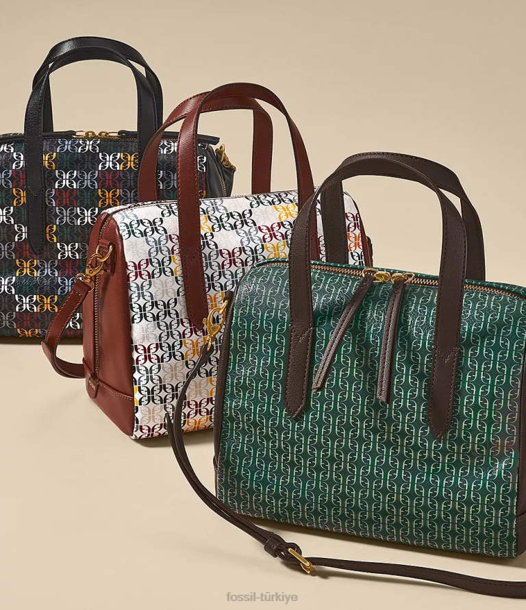 Fossil 6J04567 yeşil Sidney çantası çanta kadınlar