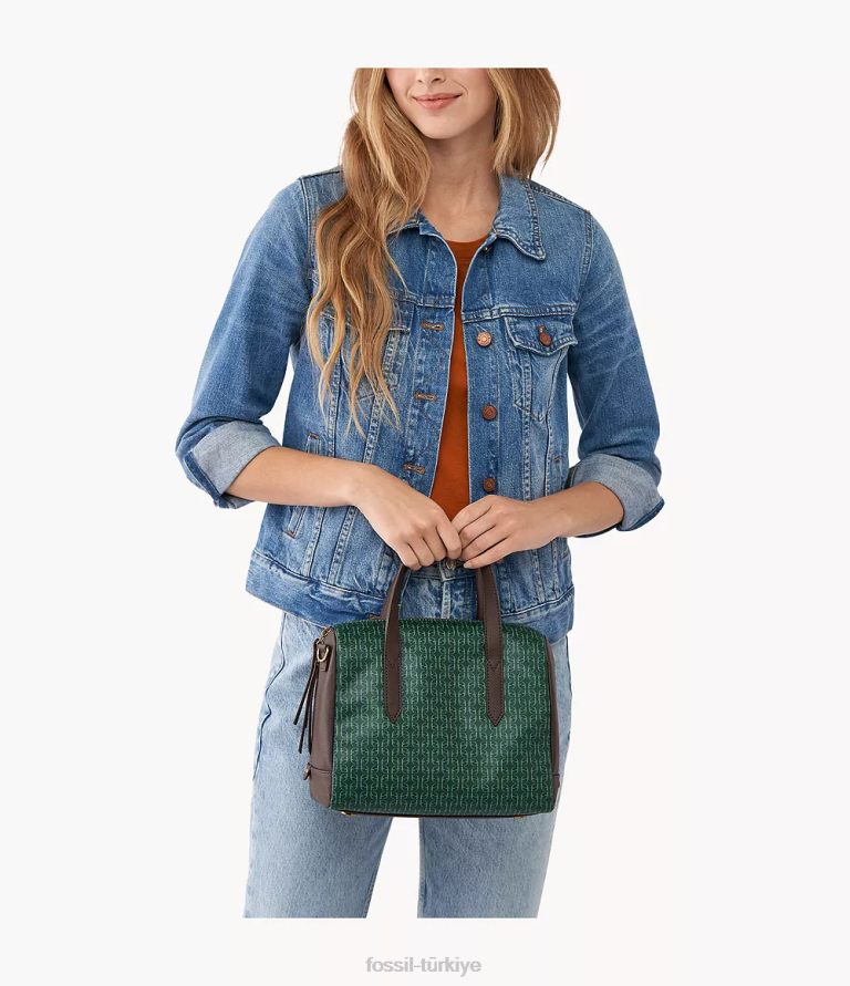 Fossil 6J04567 yeşil Sidney çantası çanta kadınlar