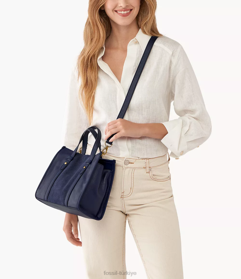 Fossil 6J04576 Donanma Kingston çantası çanta kadınlar