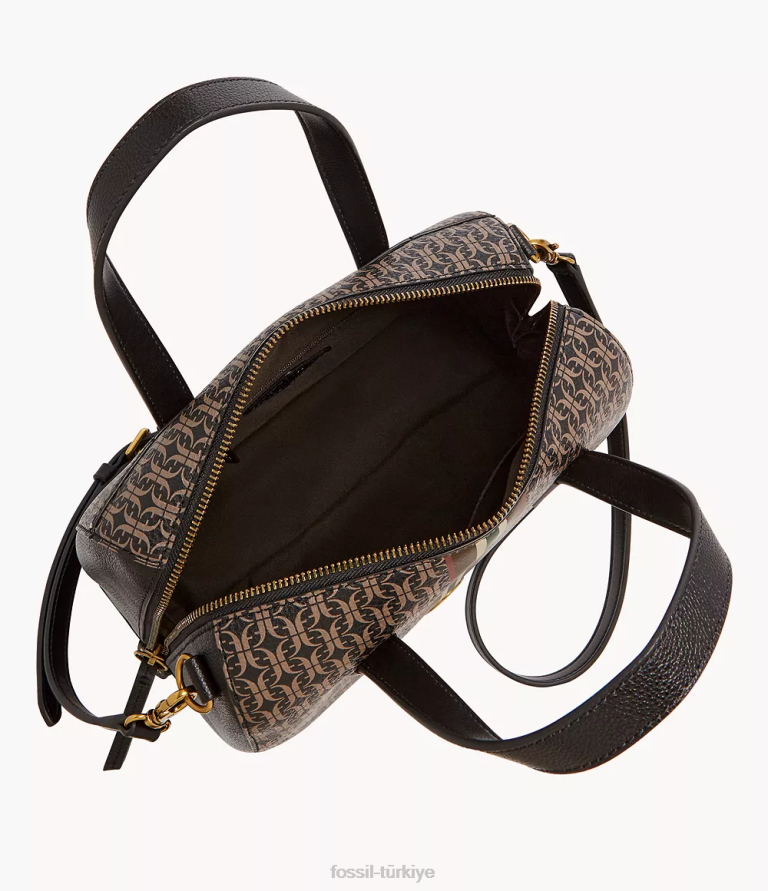 Fossil 6J04588 siyah Sidney çantası çanta kadınlar