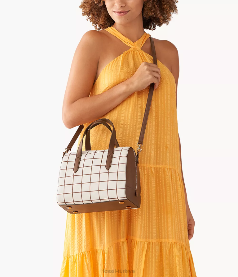 Fossil 6J04591 kahverengi Sidney çantası çanta kadınlar