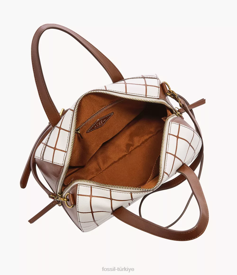 Fossil 6J04591 kahverengi Sidney çantası çanta kadınlar