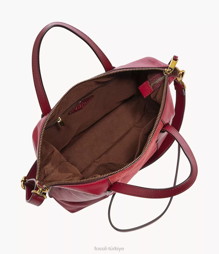 Fossil 6J04605 kırmızı Skylar çantası çanta kadınlar