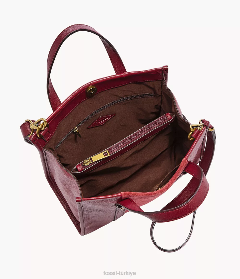 Fossil 6J04611 kırmızı Kingston çantası çanta kadınlar
