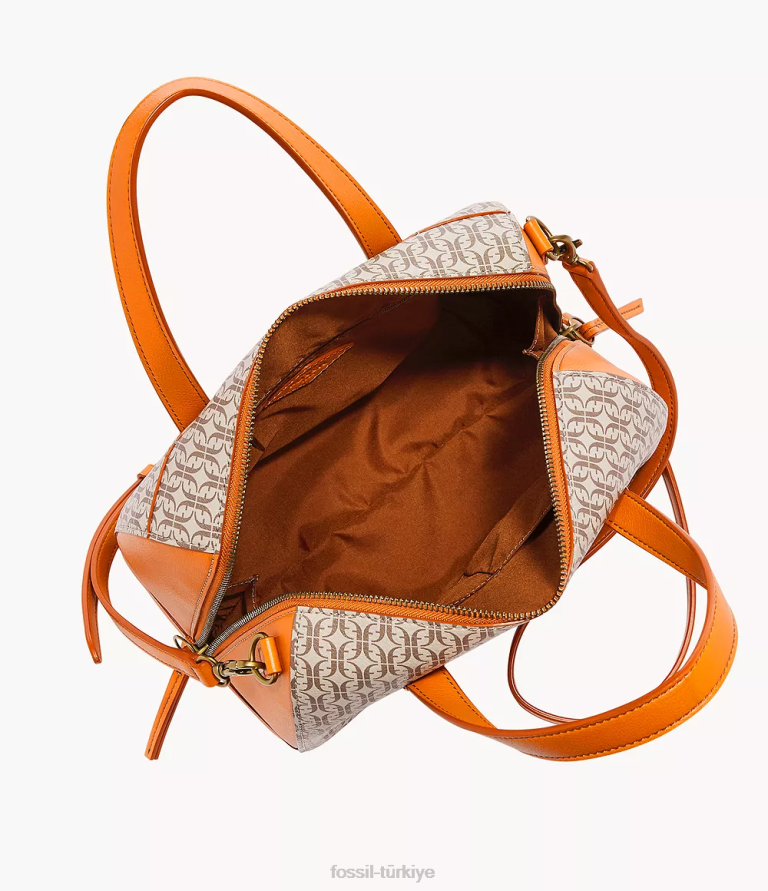 Fossil 6J04613 turuncu Sidney çantası çanta kadınlar