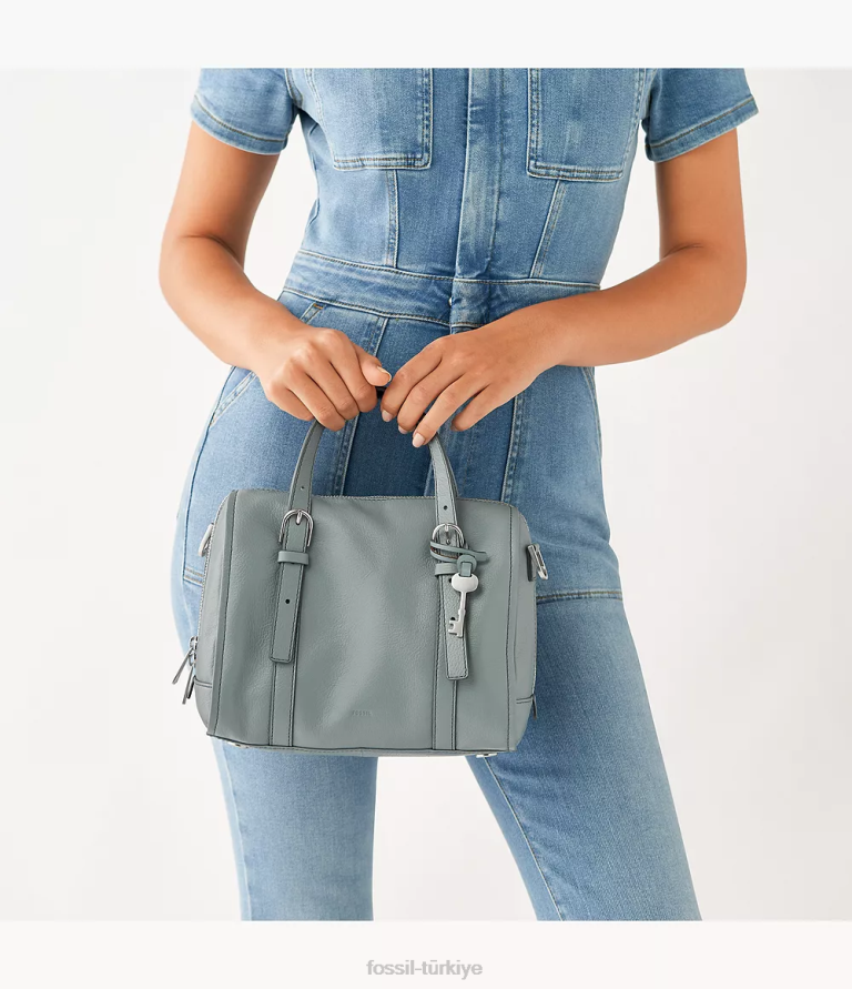 Fossil 6J04614 mavi carlie çantası çanta kadınlar