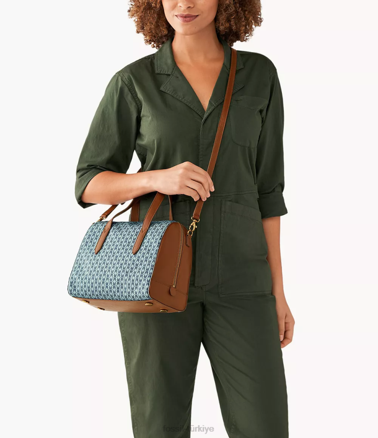 Fossil 6J04620 mavi Sidney çantası çanta kadınlar