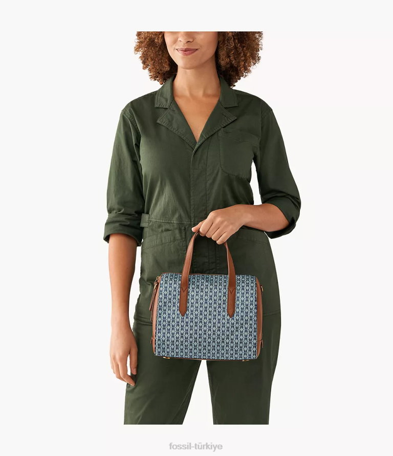 Fossil 6J04620 mavi Sidney çantası çanta kadınlar