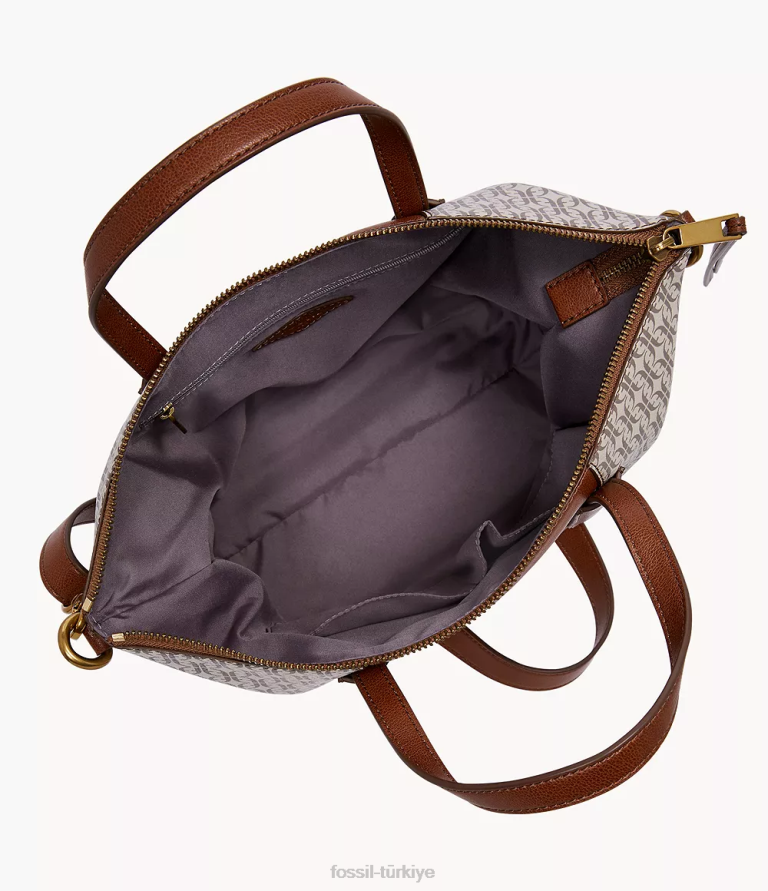 Fossil 6J04629 kahverengi Skylar çantası çanta kadınlar