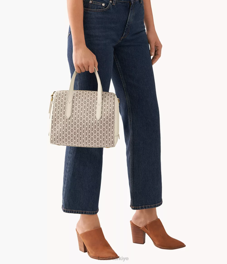 Fossil 6J04631 beyaz Sidney çantası çanta kadınlar