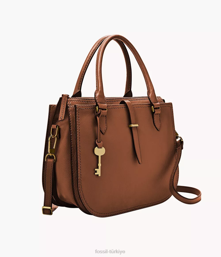 Fossil 6J04637 kahverengi Ryder çantası çanta kadınlar