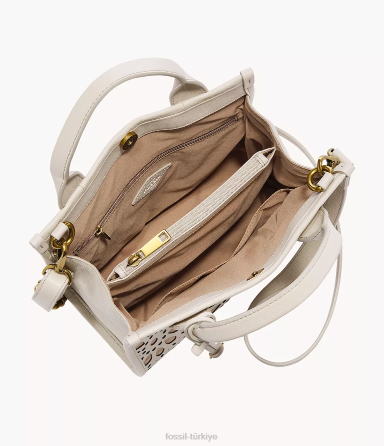 Fossil 6J04673 beyaz Kyler çantası çanta kadınlar