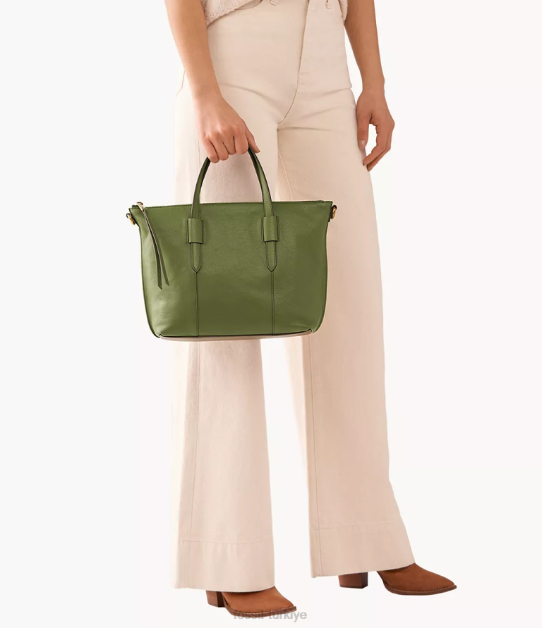 Fossil 6J04678 zeytin Skylar çantası çanta kadınlar