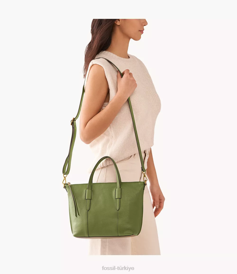 Fossil 6J04678 zeytin Skylar çantası çanta kadınlar