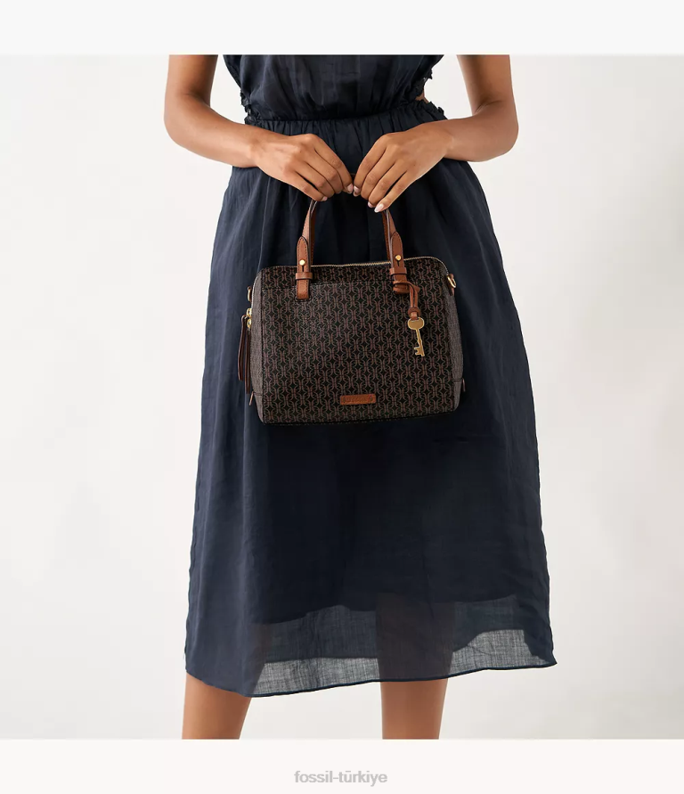 Fossil 6J04686 siyah rachel çantası çanta kadınlar