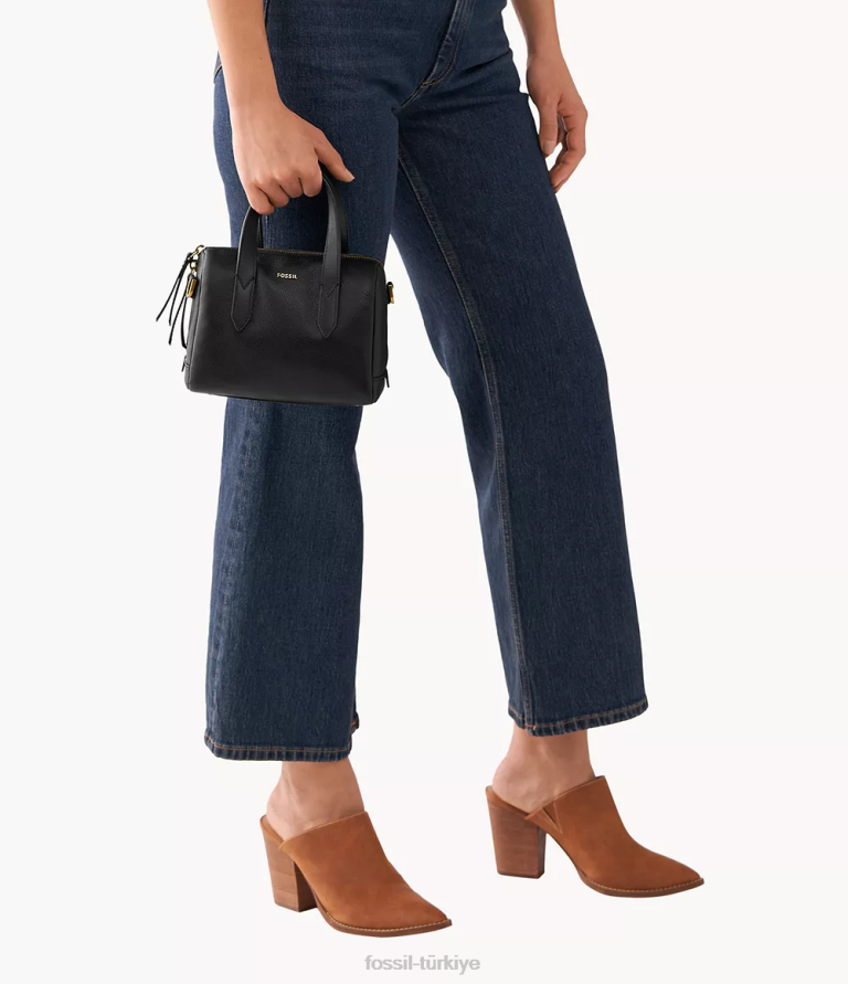 Fossil 6J04727 siyah sydney mini çanta çanta kadınlar
