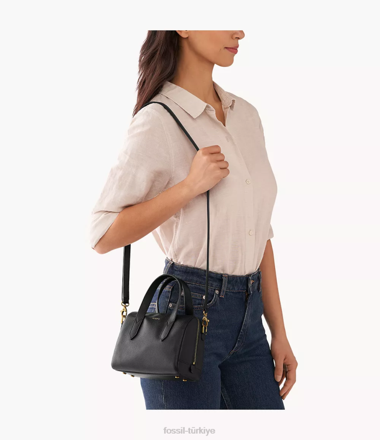 Fossil 6J04727 siyah sydney mini çanta çanta kadınlar
