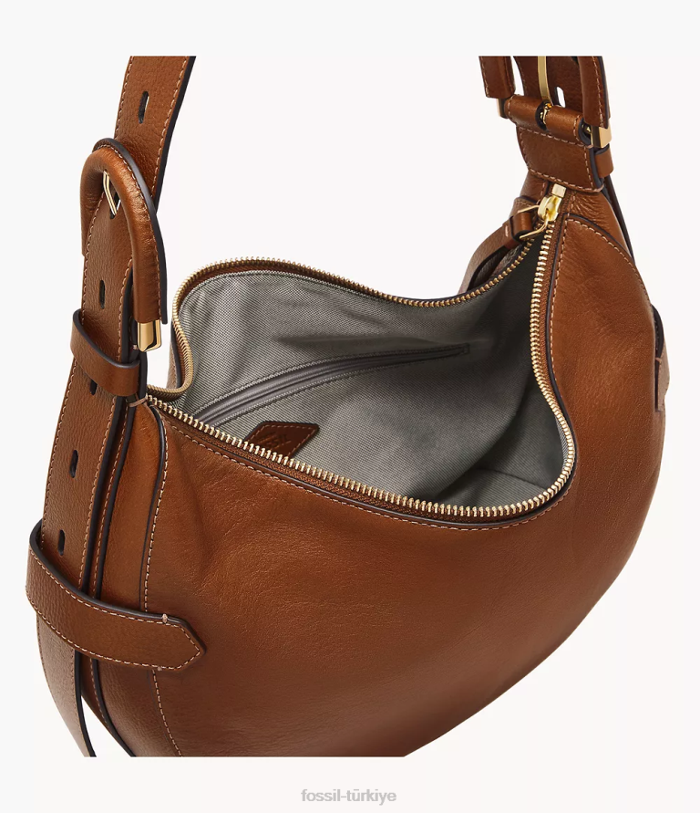 Fossil 6J04379 kahverengi Harwell serseri çanta kadınlar