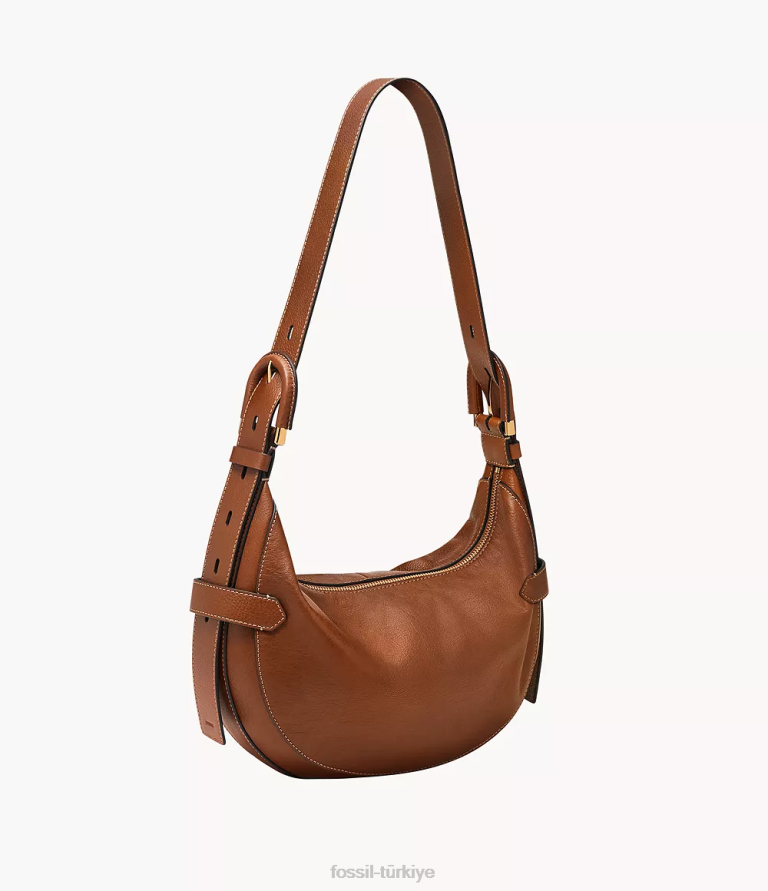 Fossil 6J04379 kahverengi Harwell serseri çanta kadınlar