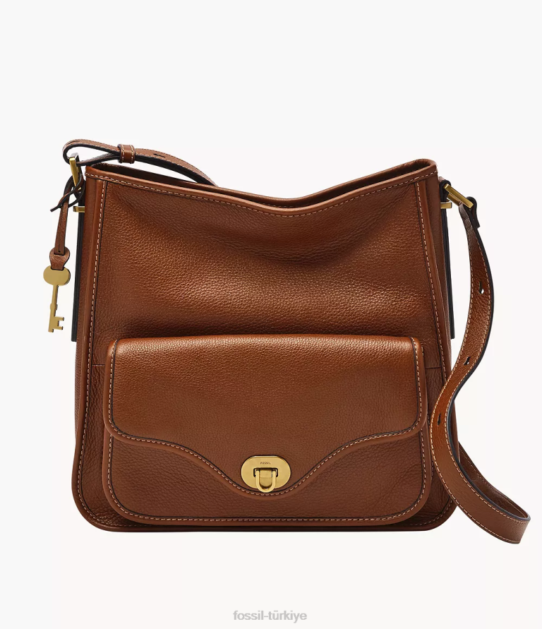 Fossil 6J04380 kahverengi miras serseri çanta kadınlar
