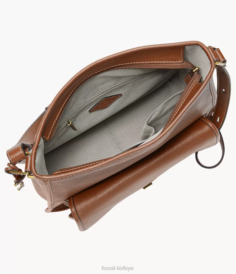 Fossil 6J04380 kahverengi miras serseri çanta kadınlar