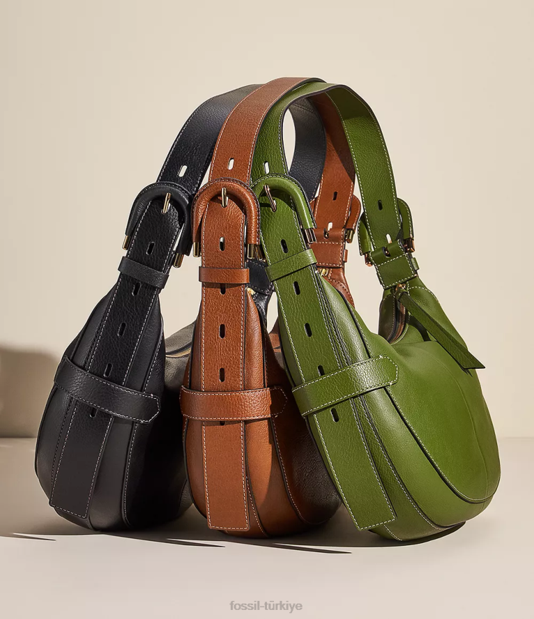 Fossil 6J04384 siyah Harwell serseri çanta kadınlar