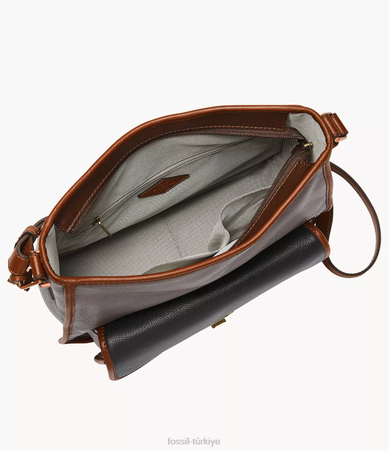 Fossil 6J04423 koyu kahverengi miras serseri çanta kadınlar