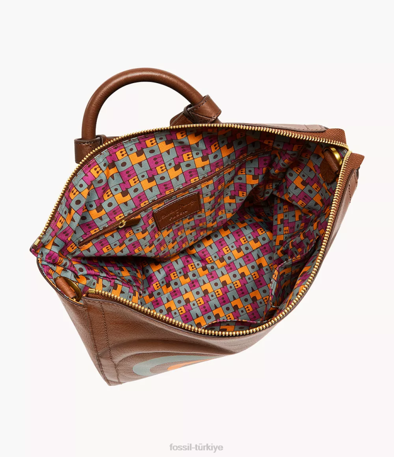 Cedella Marley x Fossil 6J04573 kahverengi sınırlı sayıda parker sırt çantası çanta kadınlar