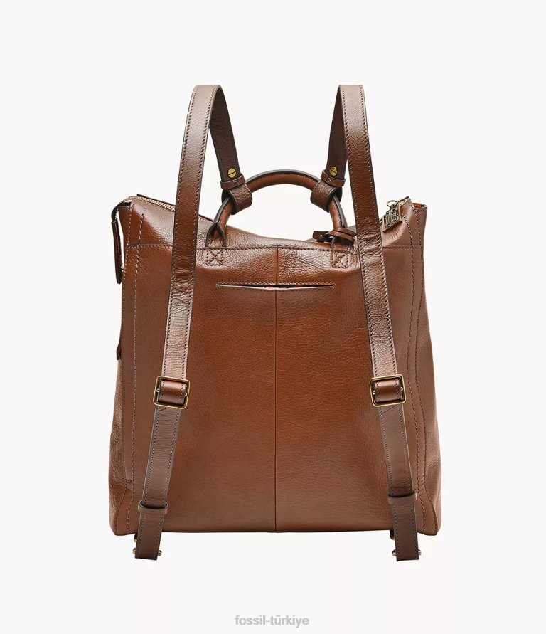 Cedella Marley x Fossil 6J04573 kahverengi sınırlı sayıda parker sırt çantası çanta kadınlar