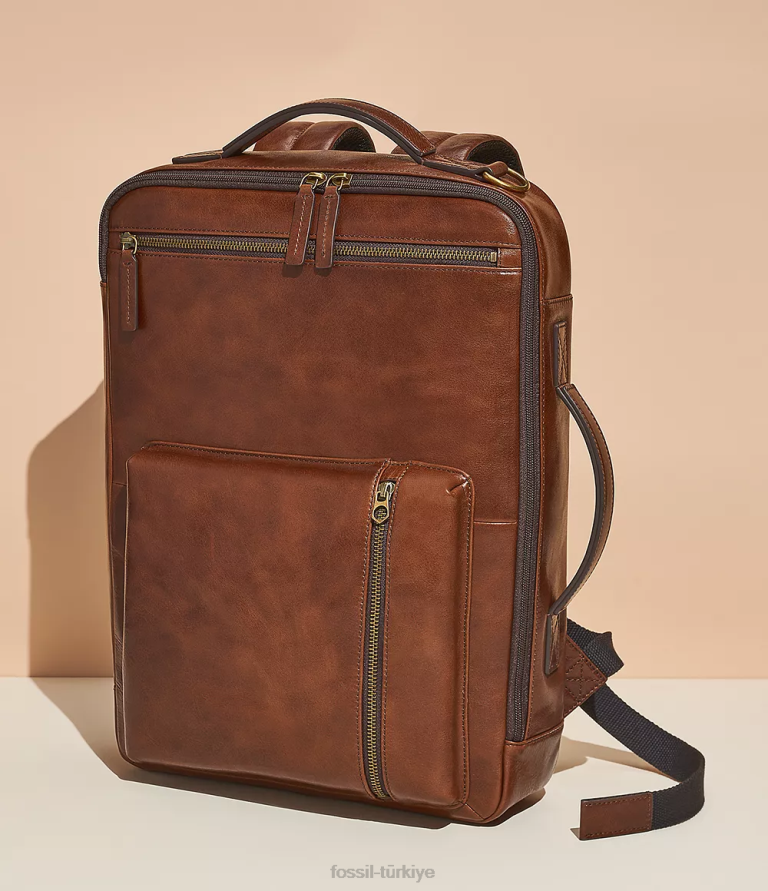 Fossil 6J041616 konyak Buckner dönüştürülebilir sırt çantası çanta kadınlar