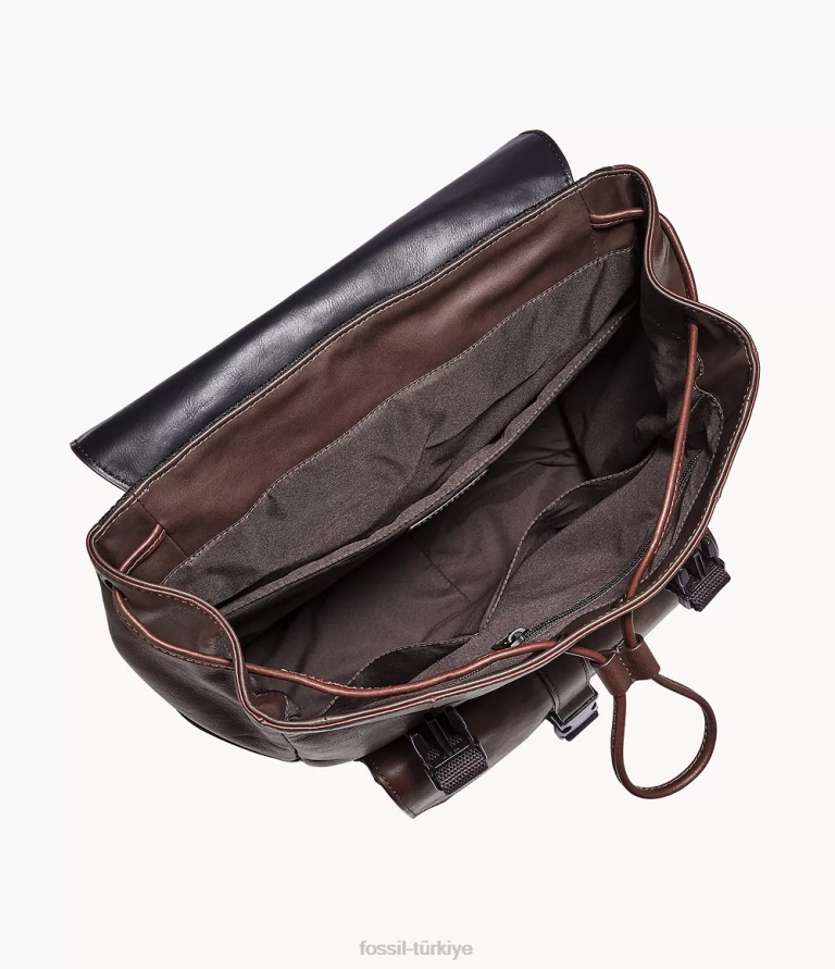 Fossil 6J041644 koyu kahverengi weston sırt çantası çanta kadınlar