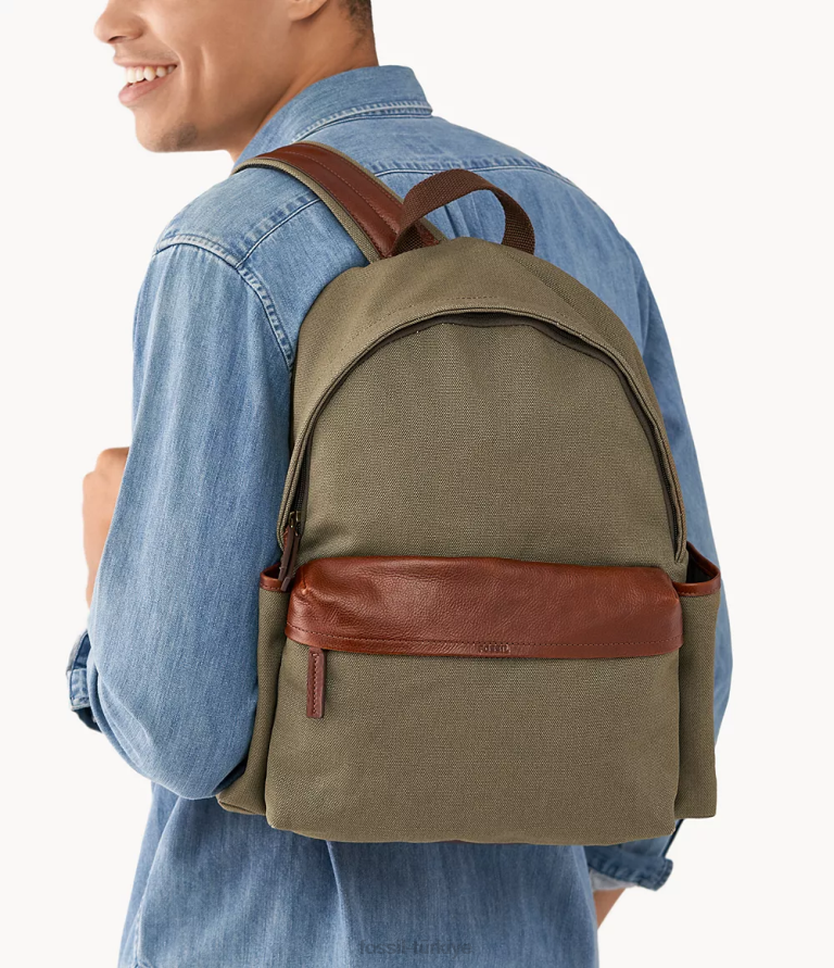 Fossil 6J041650 zeytin mil sırt çantası çanta kadınlar