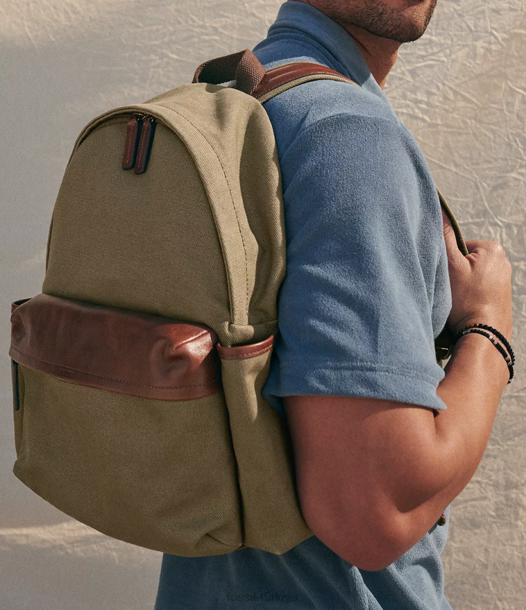 Fossil 6J041650 zeytin mil sırt çantası çanta kadınlar