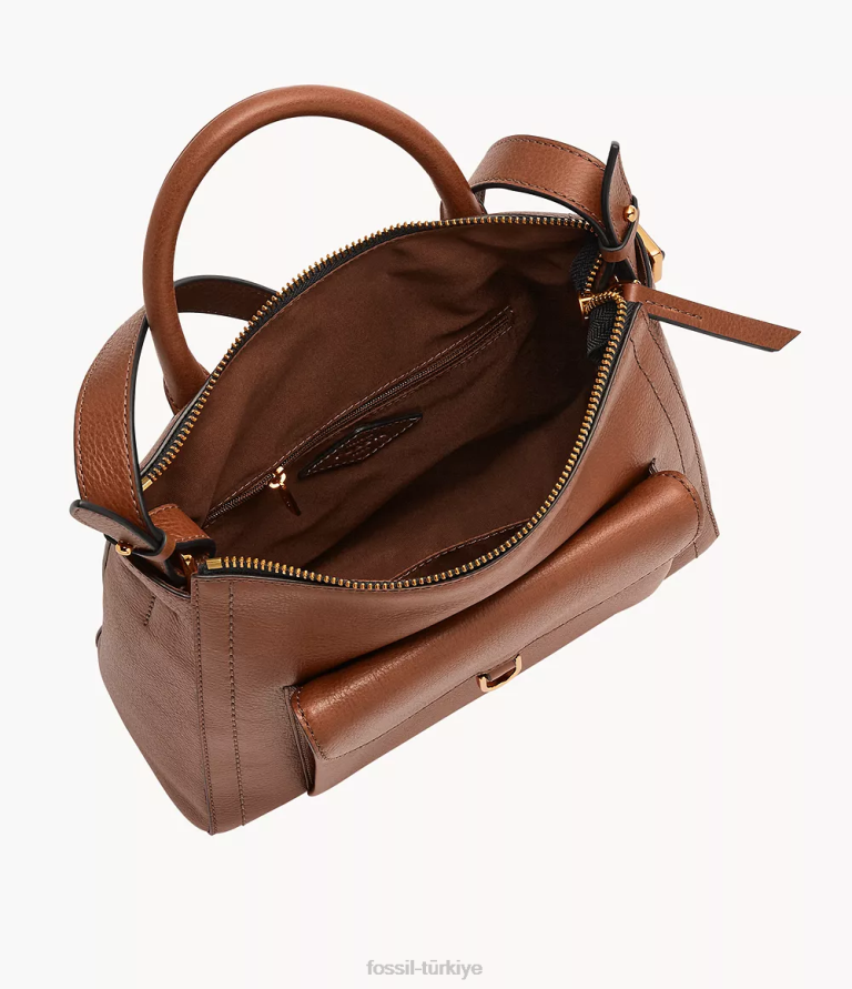 Fossil 6J04388 kahverengi parker küçük sırt çantası çanta kadınlar