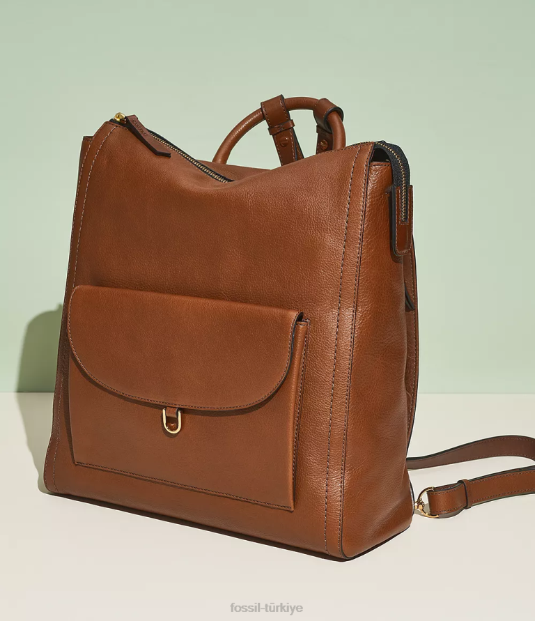 Fossil 6J04389 kahverengi Parker'ın sırt çantası çanta kadınlar