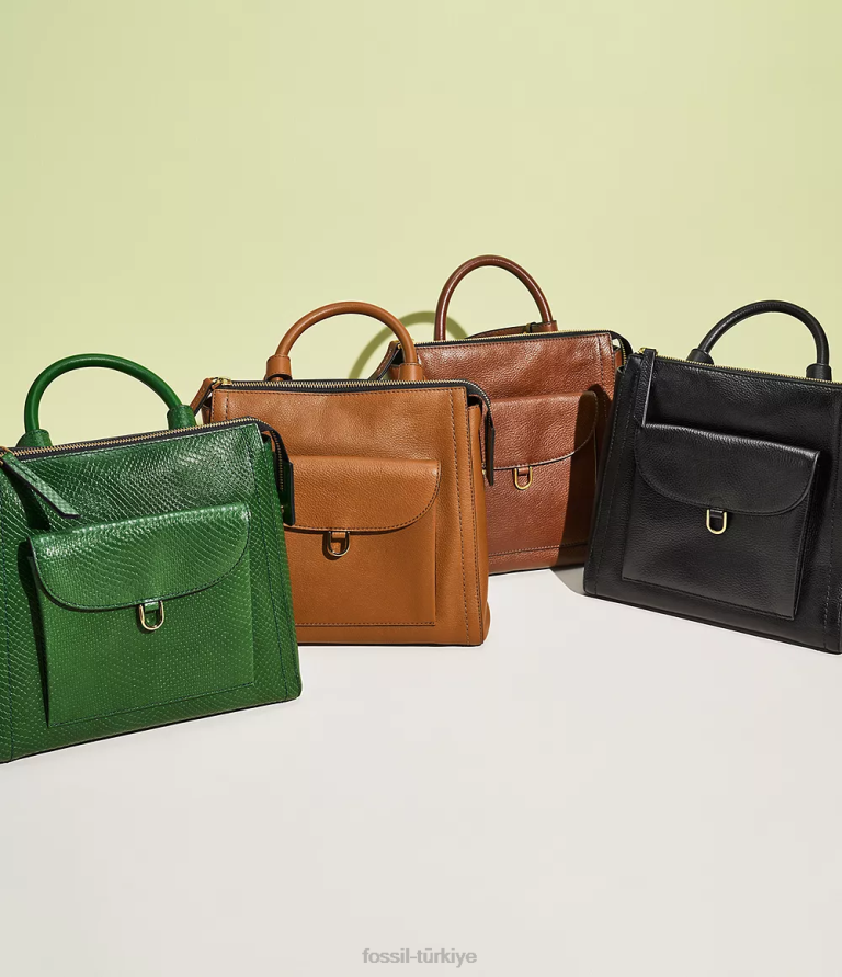 Fossil 6J04390 siyah parker küçük sırt çantası çanta kadınlar