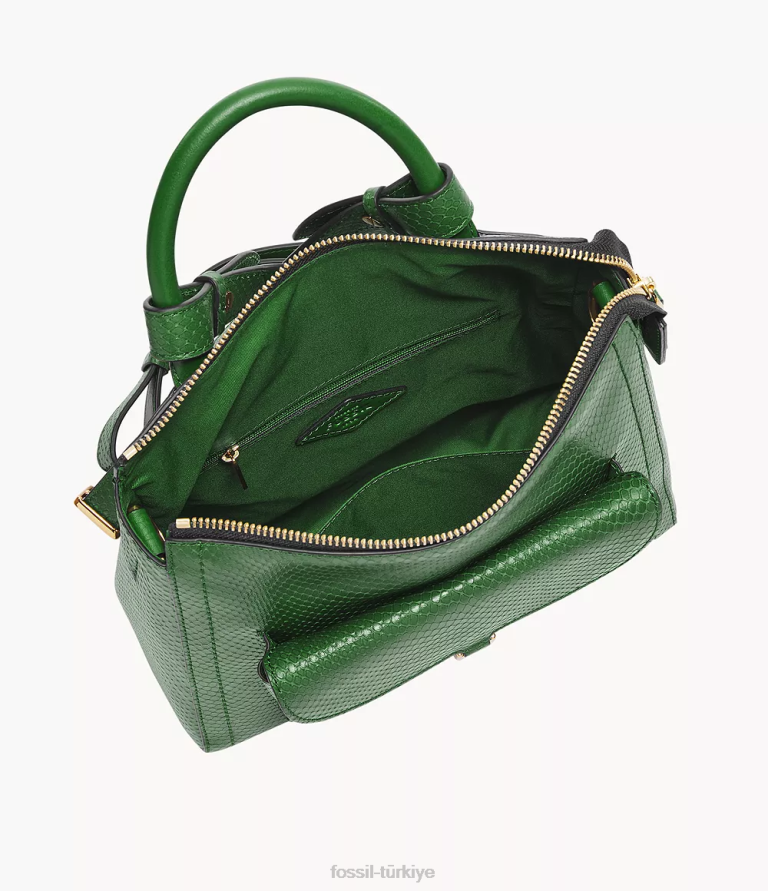 Fossil 6J04391 yeşil parker küçük sırt çantası çanta kadınlar