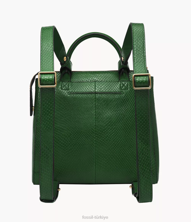 Fossil 6J04391 yeşil parker küçük sırt çantası çanta kadınlar