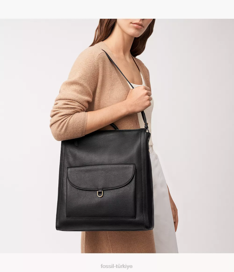 Fossil 6J04394 siyah Parker'ın sırt çantası çanta kadınlar
