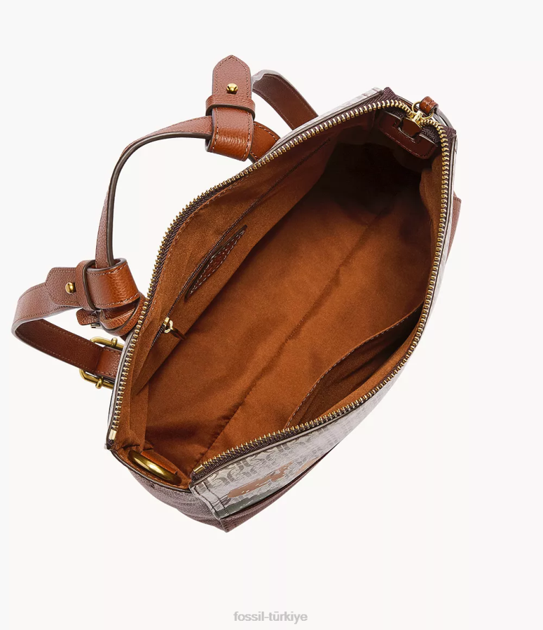Fossil 6J04405 bronzluk elina küçük dönüştürülebilir sırt çantası çanta kadınlar