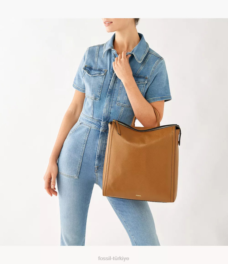 Fossil 6J04411 deve parker büyük sırt çantası çanta kadınlar
