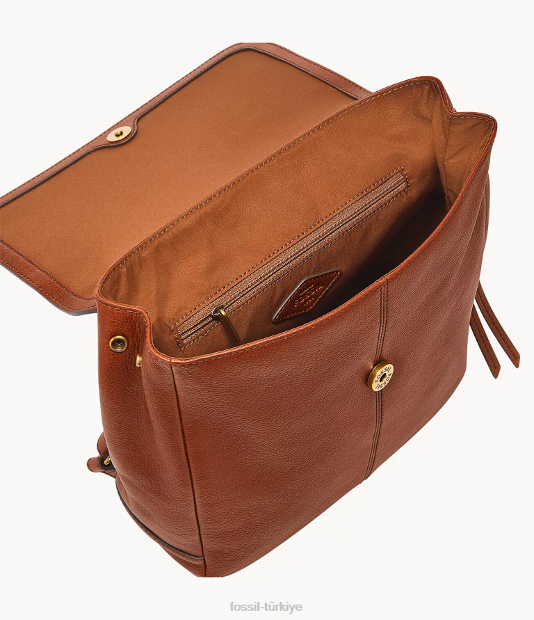 Fossil 6J04429 kahverengi Claire sırt çantası çanta kadınlar