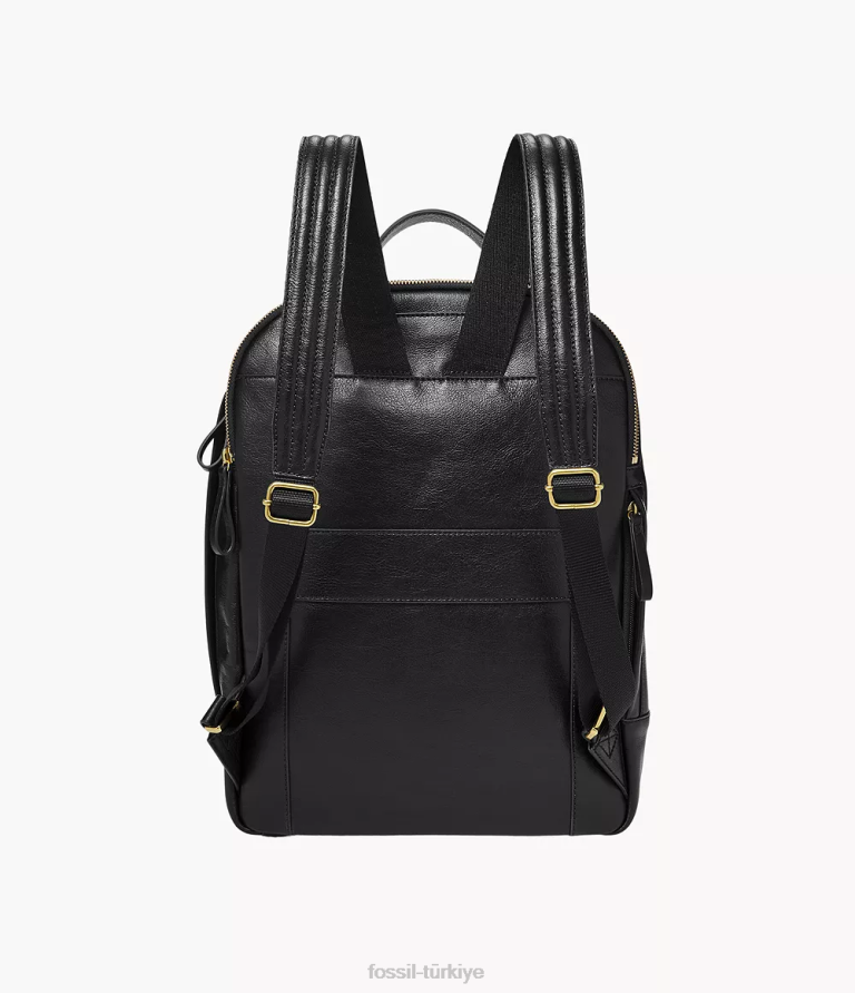 Fossil 6J04557 siyah tess dizüstü bilgisayar sırt çantası çanta kadınlar