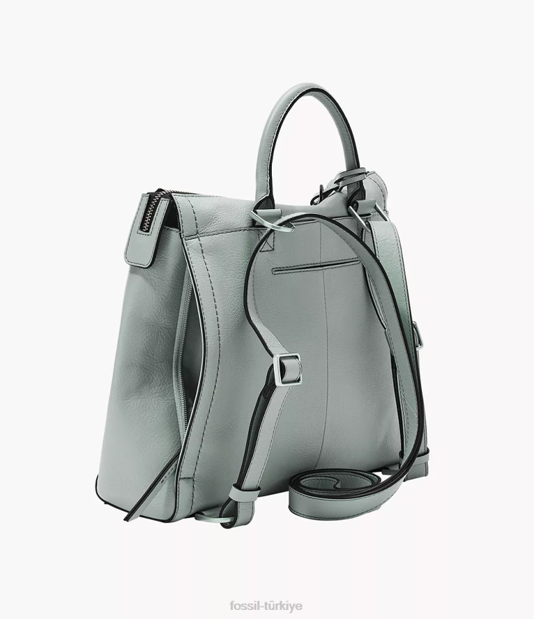 Fossil 6J04674 mavi parker küçük sırt çantası çanta kadınlar