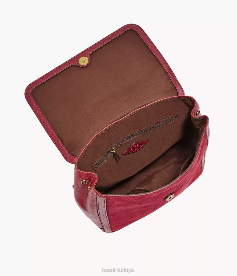 Fossil 6J04720 kırmızı Claire sırt çantası çanta kadınlar