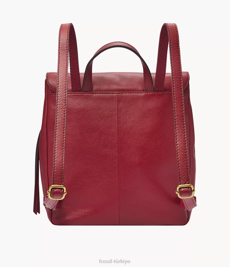 Fossil 6J04720 kırmızı Claire sırt çantası çanta kadınlar