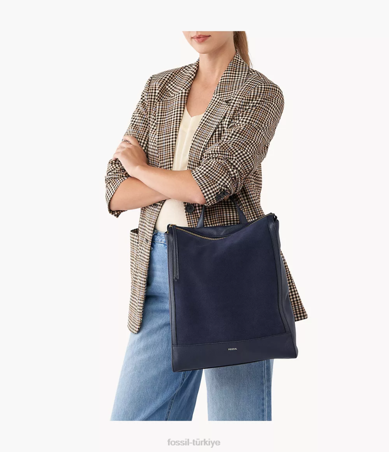 Fossil 6J04726 Donanma elina üstü açılır sırt çantası çanta kadınlar