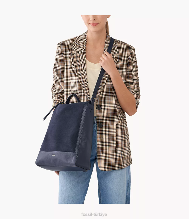 Fossil 6J04726 Donanma elina üstü açılır sırt çantası çanta kadınlar