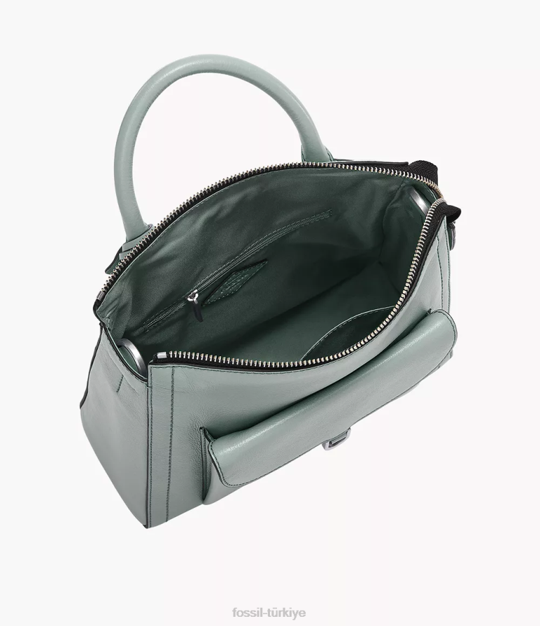 Fossil 6J04736 mavi parker küçük sırt çantası çanta kadınlar