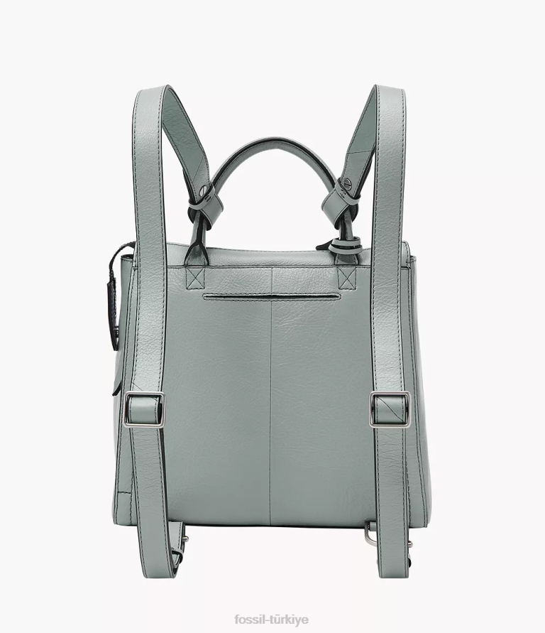 Fossil 6J04736 mavi parker küçük sırt çantası çanta kadınlar